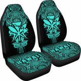 Kanaka Map Polynesian Car Seat Cover - Turquoise - Armor Style - Amazing 105905 - YourCarButBetter
