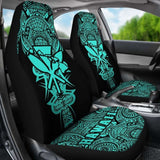 Kanaka Map Polynesian Car Seat Cover - Turquoise - Armor Style - Amazing 105905 - YourCarButBetter