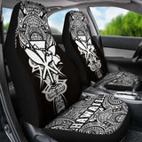 Kanaka Map Polynesian Car Seat Cover - White - Armor Style - Amazing 105905 - YourCarButBetter