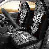 Kanaka Map Polynesian Car Seat Cover - White - Armor Style - Amazing 105905 - YourCarButBetter