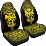 Kanaka Map Polynesian Car Seat Cover - Yellow - Armor Style - Amazing 105905 - YourCarButBetter