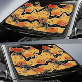 Kangaroo Australian Aboriginal Art Pattern Car Auto Sun Shades 094201 - YourCarButBetter