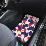 Kangaroo Australian Pattern Front And Back Car Mats 174914 - YourCarButBetter