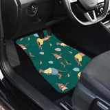 Kangaroo Leaves Pattern Front And Back Car Mats 174914 - YourCarButBetter