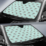 Kangaroo Pattern Background Car Auto Sun Shades 182102 - YourCarButBetter