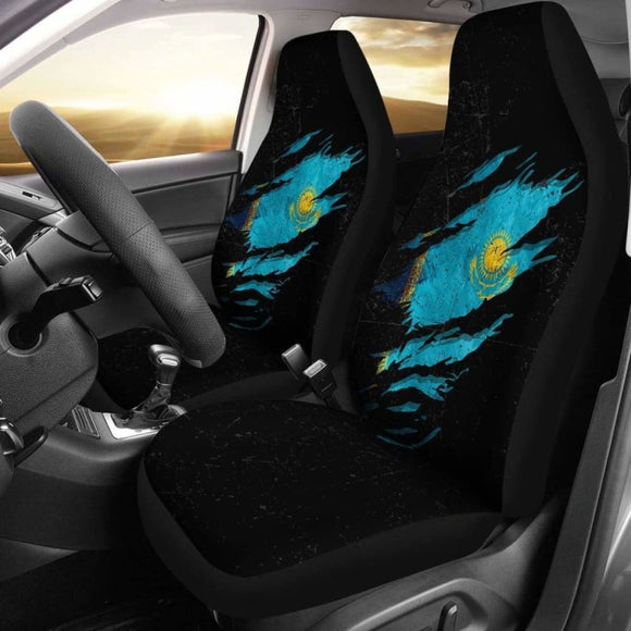 Kazakhstan In Me Car Seat Covers - Special Grunge Style 232125 - YourCarButBetter