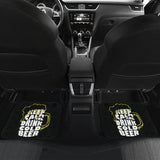 Keep Calm And Drink Cold Beer Car Floor Mats 210206 - YourCarButBetter