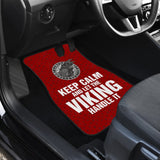 Keep Calm And Let The Viking Handle It Viking Crow Runes Car Floor Mats 210803 - YourCarButBetter