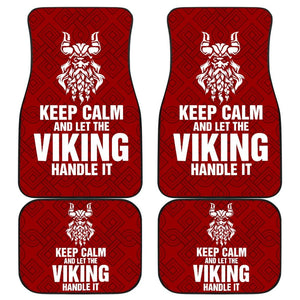 Keep Calm And Let The Viking Handle It Odin King Of God Car Floor Mats 210803 - YourCarButBetter