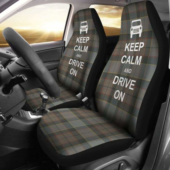 Keep Calm Outlander Fraser Tartan Car Seat Cover 163730 - YourCarButBetter