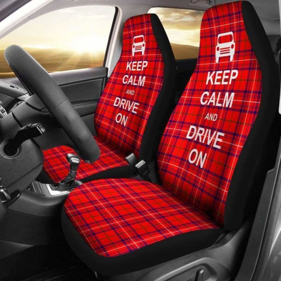 Keep Calm Rose Modern Tartan Car Seat Cover 163730 - YourCarButBetter