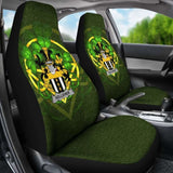 Kelleher Or O’Kelleher Ireland Car Seat Cover Celtic Shamrock (Set Of Two) 154230 - YourCarButBetter