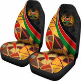 Kenya Car Seat Covers - Coat Of Arms And Kenya Patterns - 105905 - YourCarButBetter