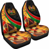 Kenya Car Seat Covers - Coat Of Arms And Kenya Patterns - 105905 - YourCarButBetter