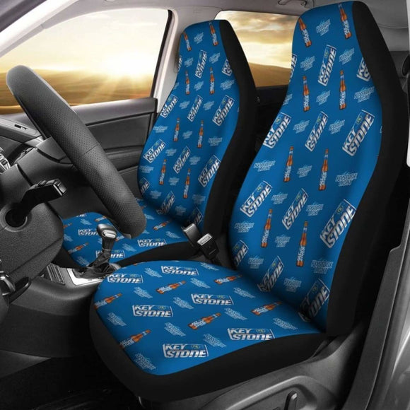 Keystone Light Car Seat Covers Beer Lover Gift Idea 195016 - YourCarButBetter