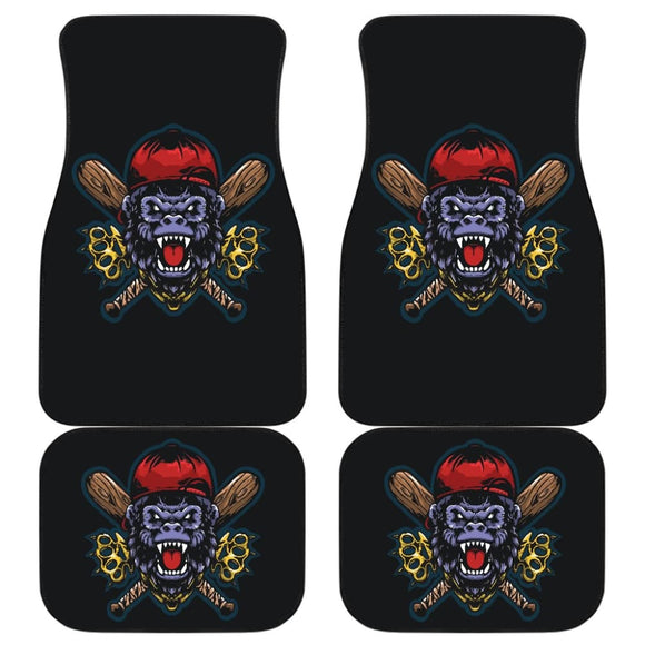 King Of Street Monkey Custom Fighting Sport Car Floor Mats 211305 - YourCarButBetter