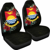 Kiribati Car Seat Covers - Kiribati Coat Of Arms Hibiscus - 232125 - YourCarButBetter