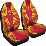 Kiribati Car Seat Covers - Kiribati Coat Of Arms Polynesian Tattoo Flag - 9 174914 - YourCarButBetter