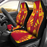 Kiribati Car Seat Covers - Kiribati Coat Of Arms Polynesian Tattoo Flag - 9 174914 - YourCarButBetter