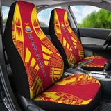 Kiribati Car Seat Covers - Kiribati Coat Of Arms Polynesian Tattoo Flag - 9 174914 - YourCarButBetter