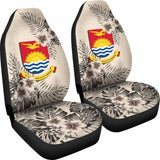 Kiribati Car Seat Covers The Beige Hibiscus (Set Of Two) 7 232125 - YourCarButBetter