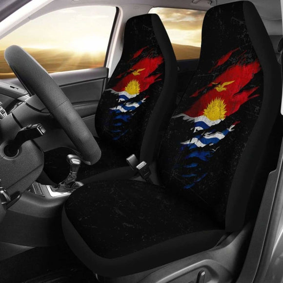 Kiribati In Me Car Seat Covers - Special Grunge Style (Set Of Two) 232125 - YourCarButBetter