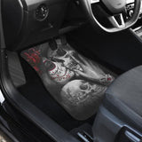 Kissing Skeleton Sugar Skull Gothic Calavera Car Floor Mats 210301 - YourCarButBetter