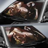 Knight And Dragon Sun Shade amazing best gift ideas 172609 - YourCarButBetter