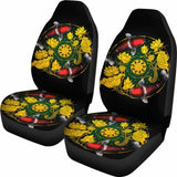 Koi Fish Car Seat Covers - Lotus Koi Fish Yin Yang - 154230 - YourCarButBetter
