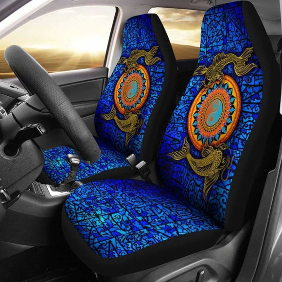 Koi Fish Car Seat Covers - Koi Fish Yin Yang - 154230 - YourCarButBetter