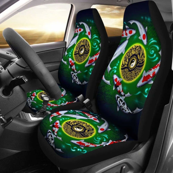 Koi Fish Car Seat Covers - Koi Fish Yin Yang - 154230 - YourCarButBetter