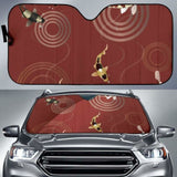 Koi Fish Carp Fish Red Background Car Auto Sun Shades 104020 - YourCarButBetter