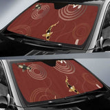 Koi Fish Carp Fish Red Background Car Auto Sun Shades 104020 - YourCarButBetter