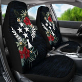 Kosrae Car Seat Covers - Kosrae Flag Hibiscus - 232125 - YourCarButBetter