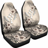 Kosrae Car Seat Covers The Beige Hibiscus (Set Of Two) 7 232125 - YourCarButBetter