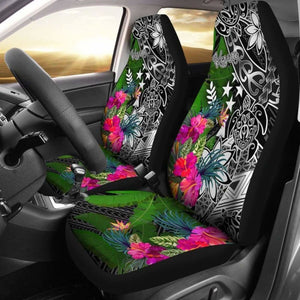 Kosrae Car Seat Covers - Turtle Plumeria Banana Leaf - Amazing 091114 - YourCarButBetter