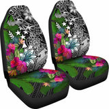 Kosrae Car Seat Covers - Turtle Plumeria Banana Leaf - Amazing 091114 - YourCarButBetter