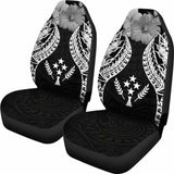 Kosrae Polynesian Car Seat Covers Pride Seal And Hibiscus Black - 232125 - YourCarButBetter