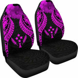 Kosrae Polynesian Car Seat Covers Pride Seal And Hibiscus Pink - 232125 - YourCarButBetter