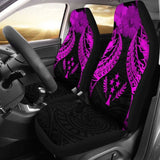 Kosrae Polynesian Car Seat Covers Pride Seal And Hibiscus Pink - 232125 - YourCarButBetter