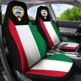 Kuwait Seat Cover Flag And Coat Of Arms 105905 - YourCarButBetter