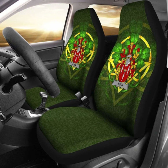Kyan Or O’Kyan Ireland Car Seat Cover Celtic Shamrock (Set Of Two) 154230 - YourCarButBetter