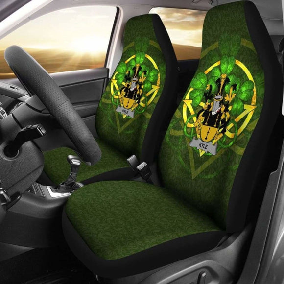 Kyle Ireland Car Seat Cover Celtic Shamrock (Set Of Two) 154230 - YourCarButBetter
