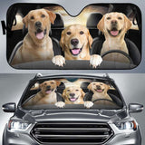 Labrador Car Auto Sun Shade Funny Dog Windshield 172609 - YourCarButBetter