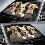 Labrador Car Auto Sun Shade Funny Dog Windshield 172609 - YourCarButBetter