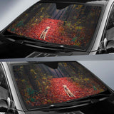 Labrador Retriever Autumn Foliage Forest Hd Car Sun Shade 172609 - YourCarButBetter