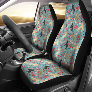 Labrador Retriever Flower Car Seat Covers 181703 - YourCarButBetter