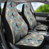 Labrador Retriever Flower Car Seat Covers 181703 - YourCarButBetter