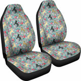 Labrador Retriever Flower Car Seat Covers 181703 - YourCarButBetter