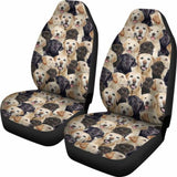 Labrador Retriever Full Face Car Seat Covers 115106 - YourCarButBetter